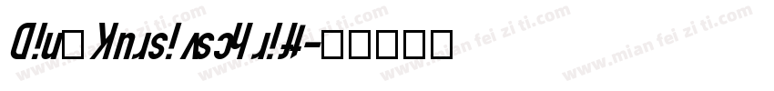 Din Kursivschrift字体转换